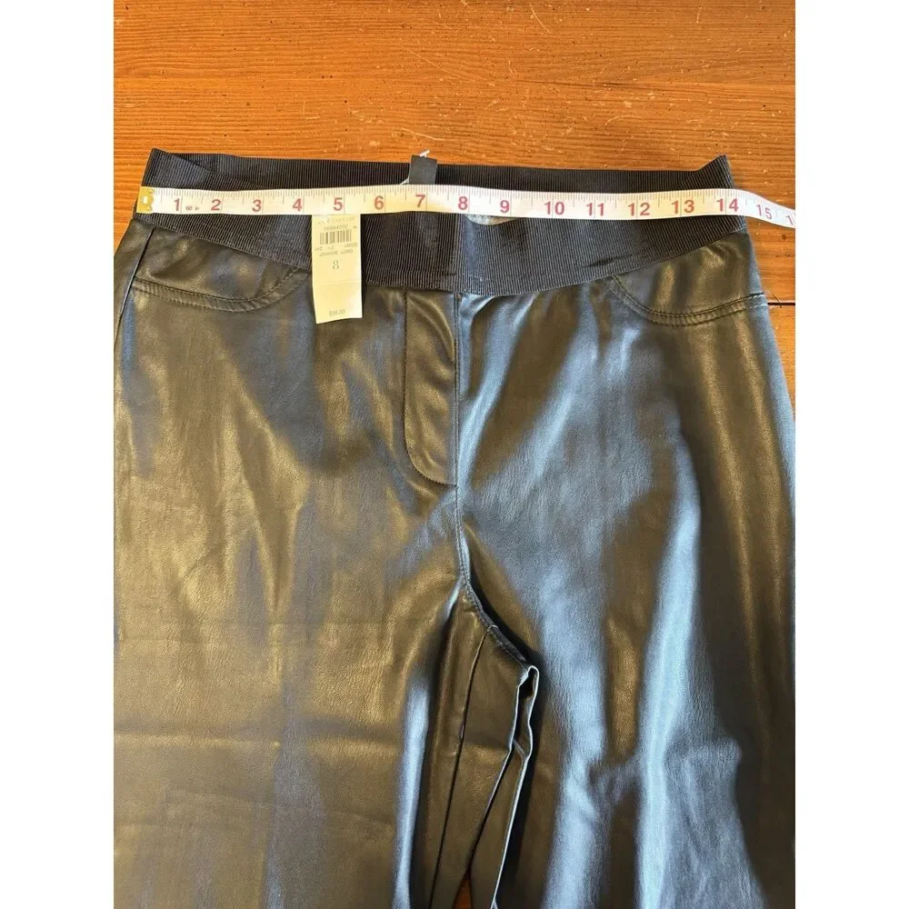 Ann Taylor | Faux Leather Leggings | Black | Size 8 | NWT